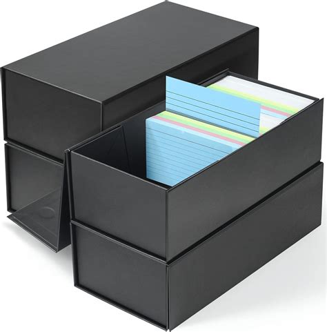 3x5 metal index card box|3x5 index card holder box.